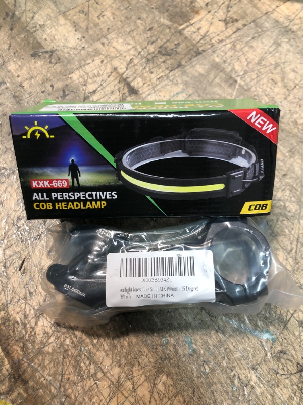 Photo 1 of 2 ITEMS - Bike Stem 35 Degree 70/80/90/100mm Bicycle 31.8 Handlebar stem Riser 3D Aluminum Alloy for 1.25" Bars Mountain Bike,Road Bike,MTB,BMX (90mm); AND, LED Headlamp, 230° Wide Beam USB Rechargeable LED Head Lamp IPX4 Waterproof Resistant Head Lights 