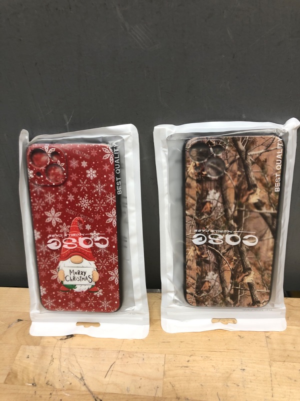 Photo 1 of 2 SETS - UMIKY Compatible with iPhone 14 Plus Camo Case, Leaf Green Camo Camouflage Hunter Hunting Case for iPhone Men Boys Women,Soft Silicone Cool Case for iPhone 14 Plus Camo Camo For iPhone 14 Plus 6.7 inch; AND, Compatible with iPhone 14 Plus Christm