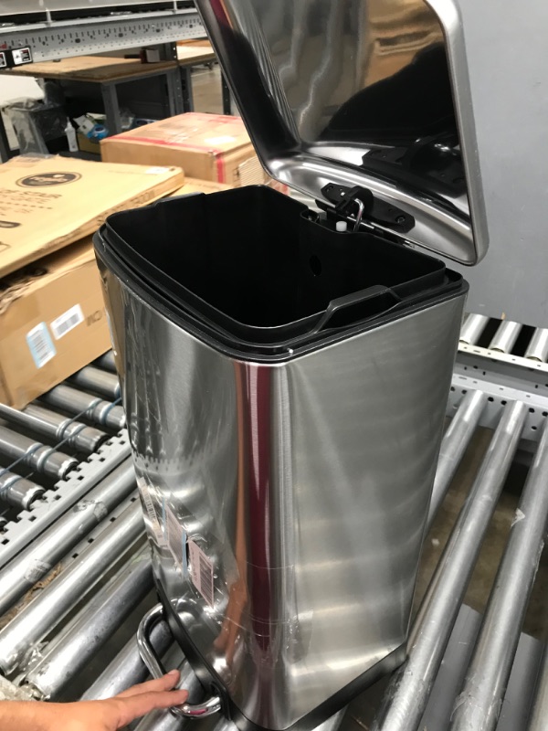 Photo 2 of 1.6 GALLON STAINLESS STEEL TRASH CAN**