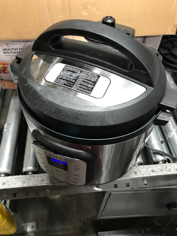 Photo 2 of **INCOMPLETE AND DAMAGED**Instant Pot 8 qt 11-in-1 Air Fryer Duo Crisp + Electric Pressure Cooker