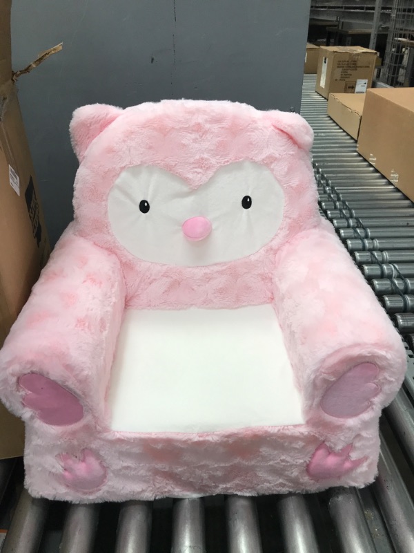 Photo 2 of Animal Adventure - Sweet Seats - Pink Owl Children's Plush Chair