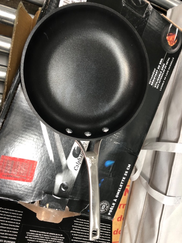 Photo 1 of Calphalon Nonstick Frying Pan, Dishwasher and Metal Utensil Safe, PFOA-Free, 10-Inch, Black