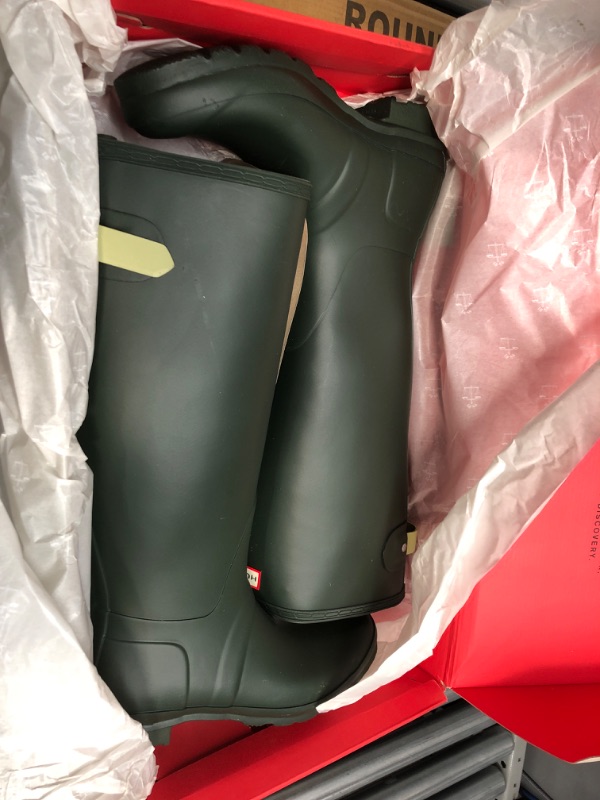 Photo 4 of Hunter Womens Original Tall Rubber Boots size 10 dark olive 