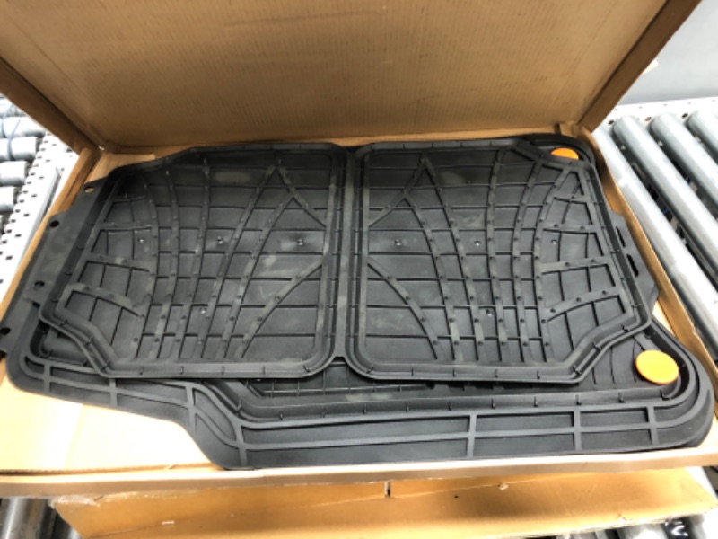 Photo 2 of * See Notes * Custom Accessories 78840 Truck/SUV Floor Mat, Black Rubber, 2-Pc.