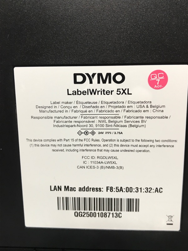 Photo 3 of DYMO LabelWriter 5XL Label Printer, Automatic Label Recognition, Prints Extra-Wide Shipping Labels (UPS, FedEx, USPS) from Amazon, eBay, Etsy, Poshmark, and More, Perfect for eCommerce Sellers LabelWriter 5XL Thermal Label Printers