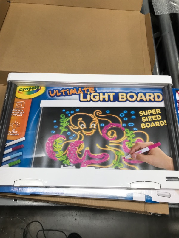 Photo 3 of Crayola Ultimate Light Board Red, Drawing Tablet, Gift for Kids, Age 6, 7, 8, 9