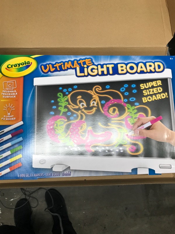 Photo 2 of Crayola Ultimate Light Board Red, Drawing Tablet, Gift for Kids, Age 6, 7, 8, 9