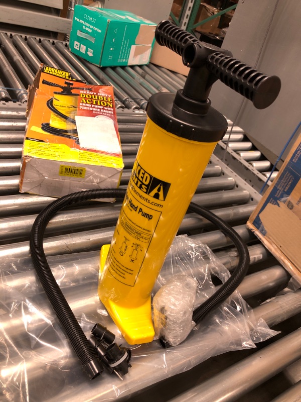 Photo 1 of ADVANCED ELEMENTS Double Action Pump w/Pressure Gauge Yellow
