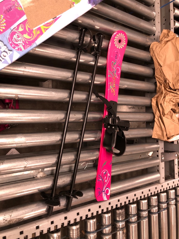 Photo 2 of **MISSING PARTS**
**PARTS ONLY**
Lucky Bums Kids Beginner Snow Skis Pink Ski and Pole Set