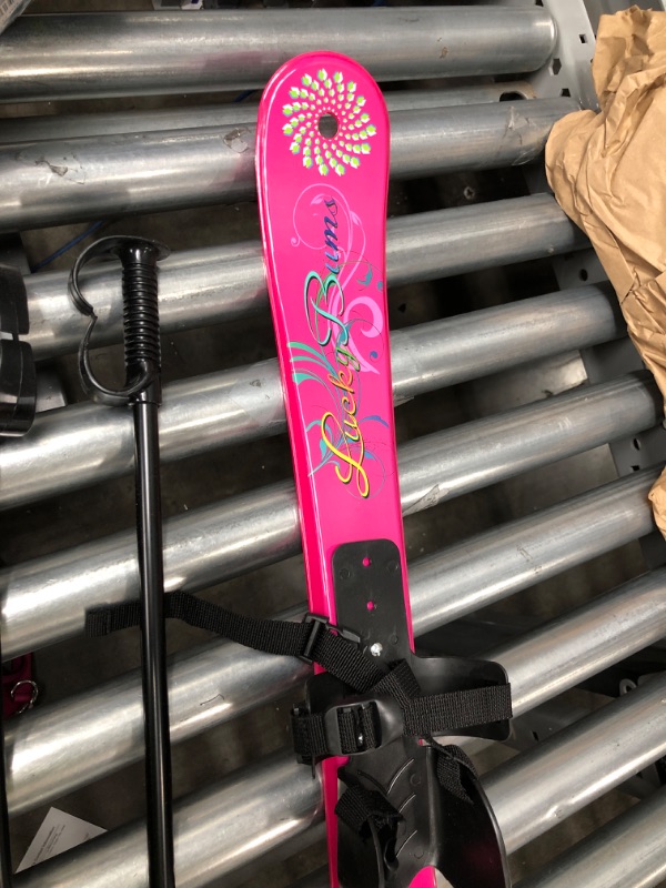 Photo 5 of **MISSING PARTS**
**PARTS ONLY**
Lucky Bums Kids Beginner Snow Skis Pink Ski and Pole Set