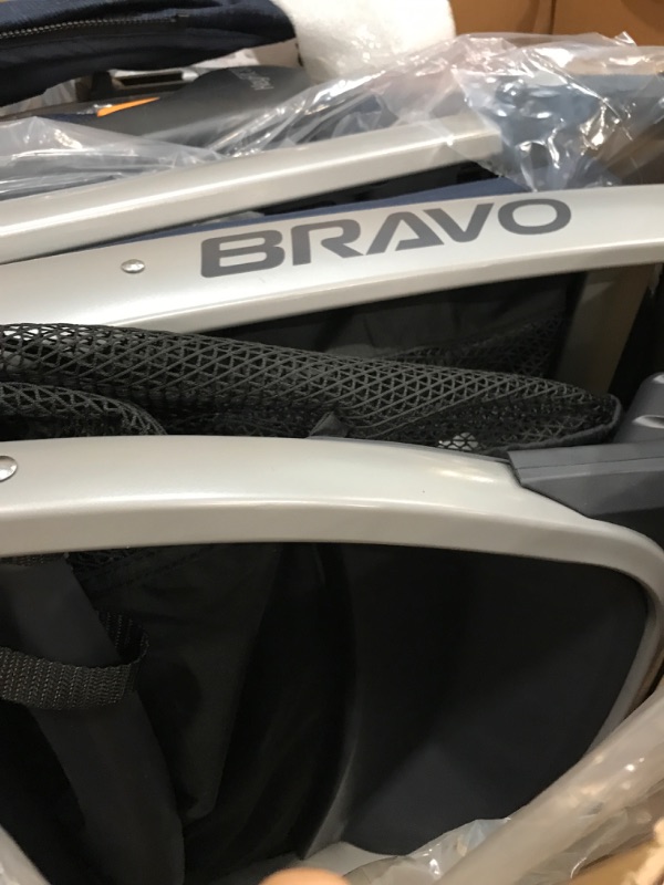 Photo 5 of Chicco Bravo 3-in-1 Trio Travel System, Bravo Quick-Fold Stroller with KeyFit 30 Infant Car Seat and base, Car Seat and Stroller Combo | Brooklyn/Navy Brooklyn Bravo