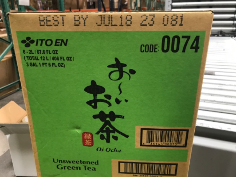 Photo 2 of Itoen Unsweetened Green Tea, 67.6-Ounce (Pack of 6) best by july 18 2023