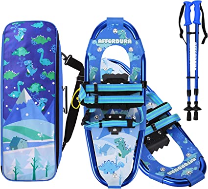 Photo 1 of Affordura Kids Snowshoes for Kids Pattern Design for Stylish Look Snowshoes for Kids 