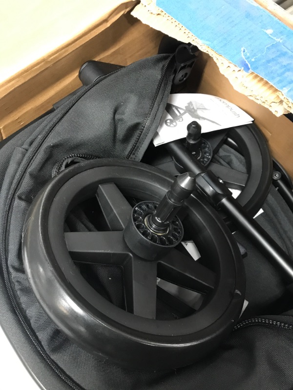 Photo 4 of Mompush Meteor 2 Baby Stroller 2-in-1 with Bassinet Mode - Compatible with Major Infant Car Seat, Adapter Included - Stable Bassinet Stroller Combo, Full-Size Baby Strollers for Family Outings Black