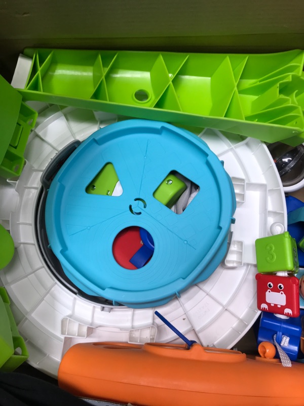 Photo 1 of Fisher-Price 3-in-1 Spin & Sort Activity Center Retro Roar, Infant-to-Toddler Retail Packaging