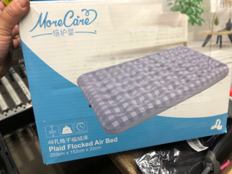 Photo 1 of *** FACTORY SEALED *** GiftWay Clearance Queen Size Air Mattress Upgraded Air Bed - Inflatable Air Mattress with Flocked Top Patch Kit - Portable Blow up Air Bed for Camping/Guest/Travel - Housewarming Gifts for Women/Men