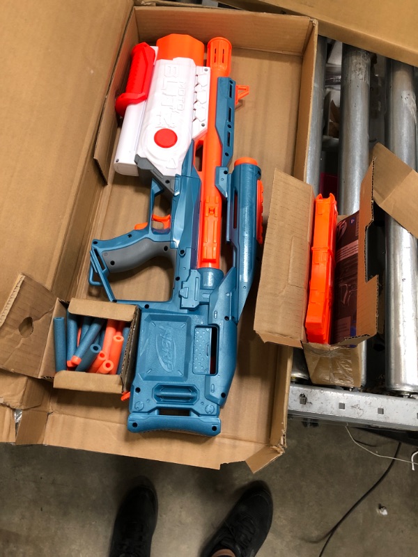 Photo 1 of NERF Elite 2.0 Motoblitz Blaster with Scope, Motorized 10-Dart Blasting, Airblitz 6 Darts, 22 Darts, Outdoor Toys for 8 Year Old Boys & Girls