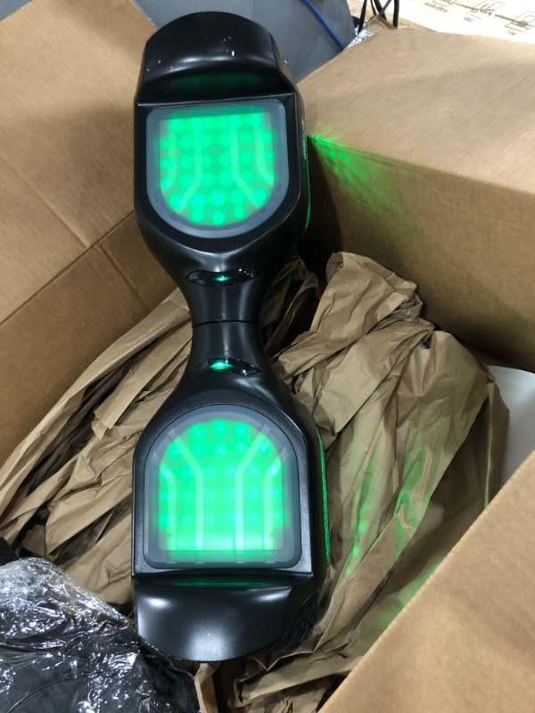 Photo 1 of *** POWERS ON ***  MISSING CHARGE CORD *** Gyroor Hoverboard G11 Newest Flash Light with 500W Motor,Off Road All Terrian 6.5" Self Balancing Hoverboards with Bluetooth Music Speaker and UL 2272 Certified for Kids Adults Gift.