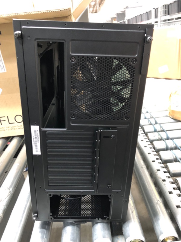 Photo 5 of NZXT H5 Flow Compact ATX Mid-Tower PC Gaming Case – High Airflow Perforated Front Panel – Tempered Glass Side Panel – Cable Management – 2 x 120mm Fans Included – 280mm Radiator Support – Black Black H5 Flow Non i-Series Case