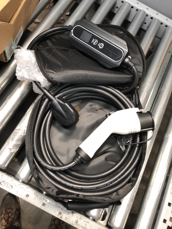 Photo 1 of Level 2 EV Charger, 110V-240V 32Amp, NEMA 14-50 Plug, 30 ft Extension Cord, Indoor/Outdoor Portable EVSE Electric Vehicle Charger, Compatible with J1772 EVs