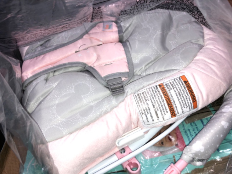 Photo 1 of Bright Starts Minnie Mouse Rosy Skies Cradling Baby Bouncer - Pink