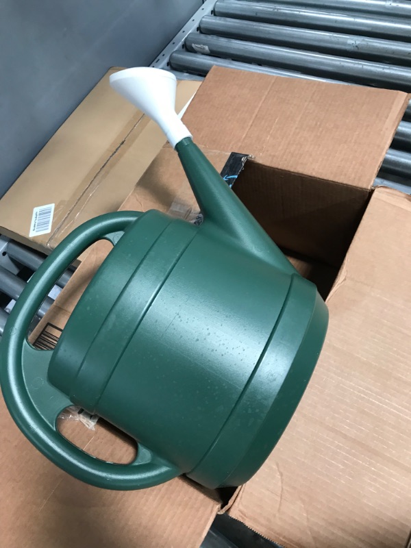 Photo 2 of 2 Gallon Plant Watering Can - Large Plastic Garden Water Pot for Indoor Outdoor Plants Flowers by The HC Companies Green