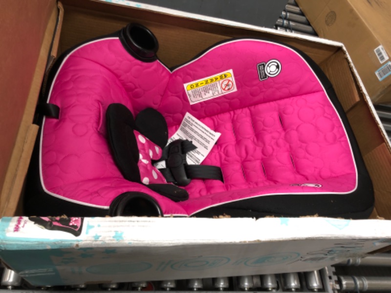 Photo 2 of Disney Baby Onlook 2-in-1 Convertible Car Seat, Rear-Facing 5-40 pounds and Forward-Facing 22-40 pounds and up to 43 inches, Mouseketeer Minnie