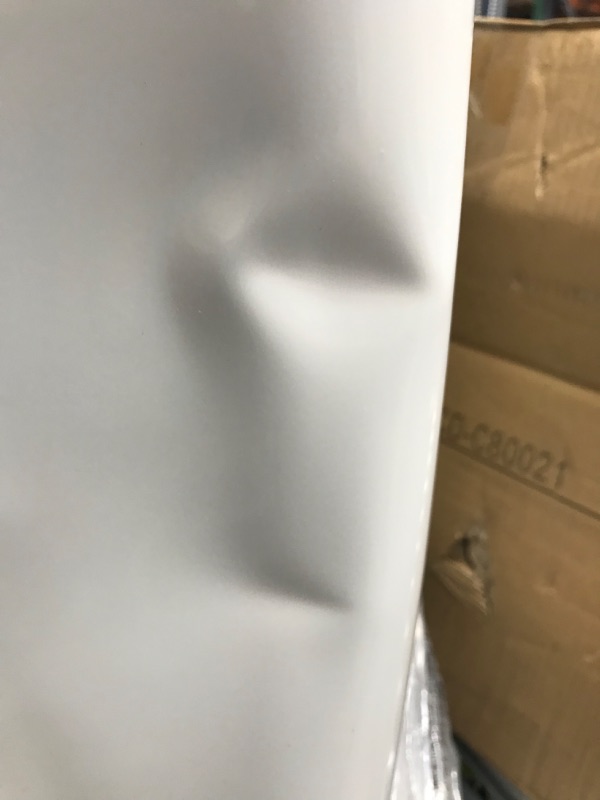Photo 1 of **MINOR DENTS**SONGMICS Trash Can, 2 x 8-Gallon Garbage Can for Kitchen, with 15 Trash Bags, 2 Compartments, Plastic Inner Buckets and Hinged Lids, Airtight, White and Gray ULTB60WT White + Gray