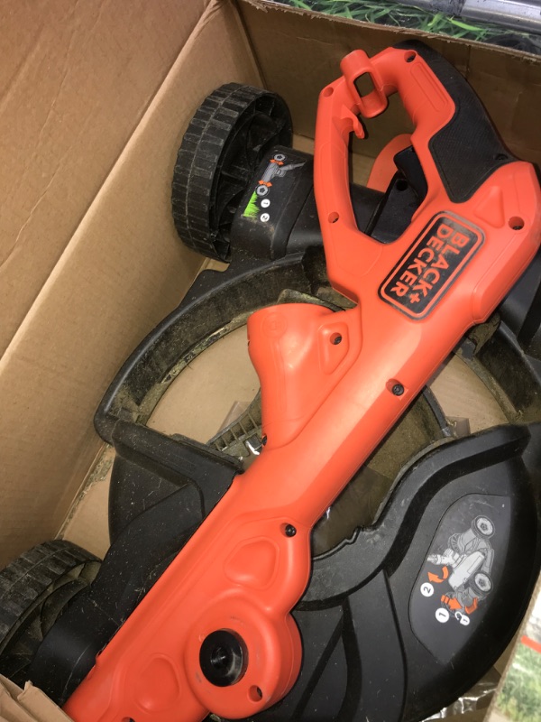 Photo 4 of *PARTS ONLY** BLACK+DECKER Electric Lawn Mower, String Trimmer, Edger, 3-in-1, Corded (BESTA512CM) Corded Lawn Mower