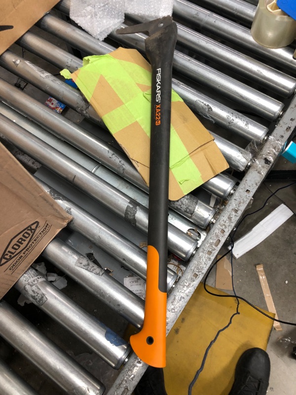 Photo 2 of **MINOR TEAR & WEAR**Fiskars Hookaroon - 28" Non-Slip Grip Handle Sappie with Pointed, Angled Blade - Landscaping Tool for Moving, Rotating, Dragging, and Stacking Logs Hookaroon (28 In)