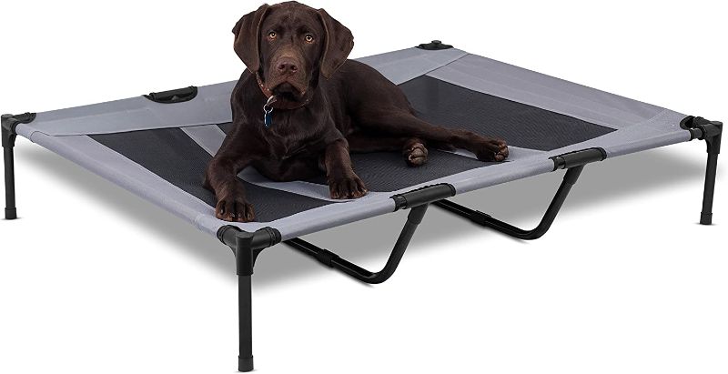 Photo 1 of  Home Dog Cot - 48 x 36 - Elevated Dog Bed - Cool Breathable Mesh - Indoor or Outdoor Use - Large - Grey
