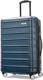 Photo 1 of **MINOR WARE TO ZIPPER** Samsonite Omni 2 Hardside Expandable Luggage with Spinner Wheels, Checked-Large 28-Inch, Nova Teal
