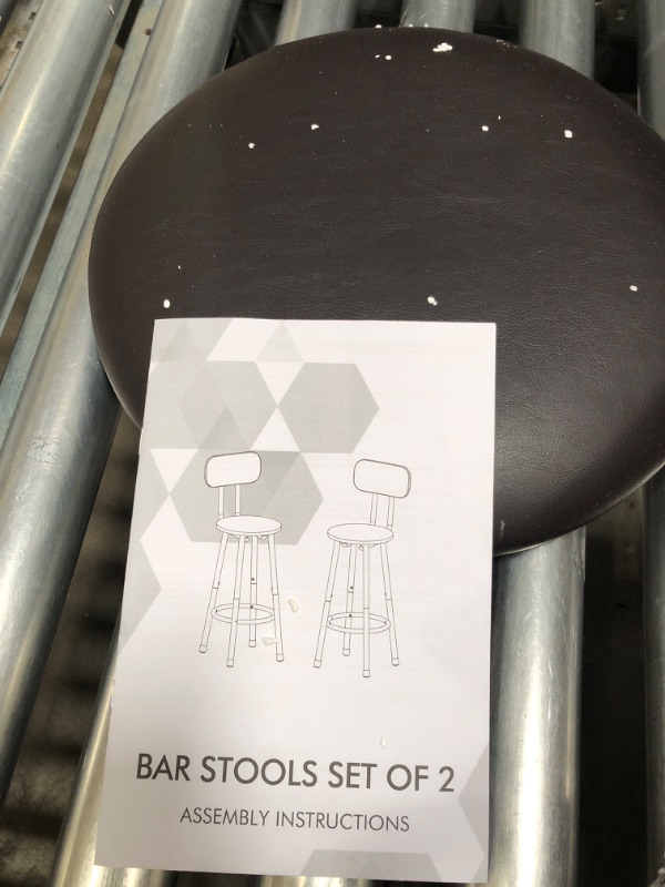 Photo 1 of **MISSING PARTS** SET OF 2 BAR STOOLS