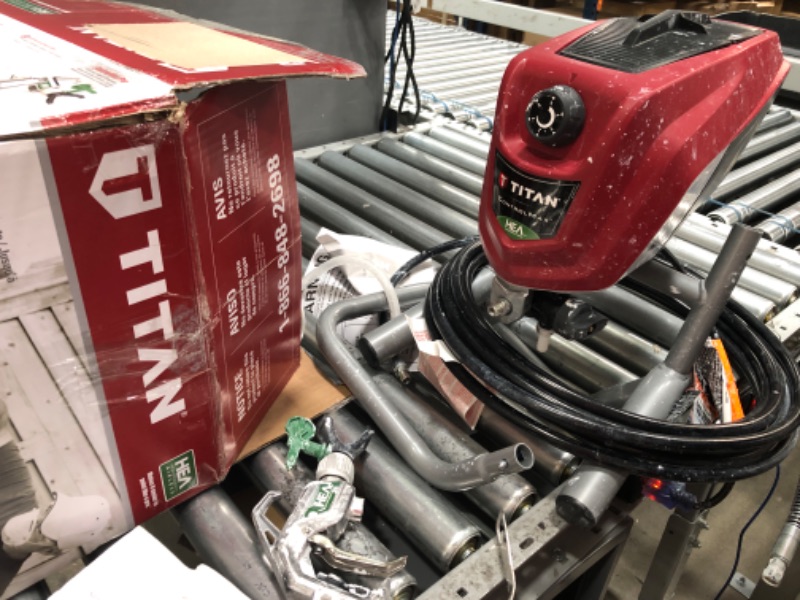 Photo 1 of ***PARTS ONLY NOT FUNCTIONAL***Titan Tool 0580009 ControlMax 1700 High Efficiency Airless Paint Sprayer, HEA technology decreases overspray by up to 55% while delivering softer spray
