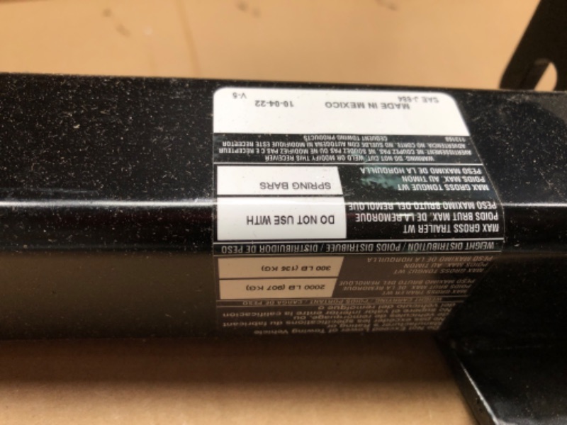 Photo 3 of **SMALL SCRATCHES ON UNIT** Draw-Tite 76630 Class 3 Trailer Hitch, 2 Inch Receiver, Black, Compatible with 2023 Honda HR-V