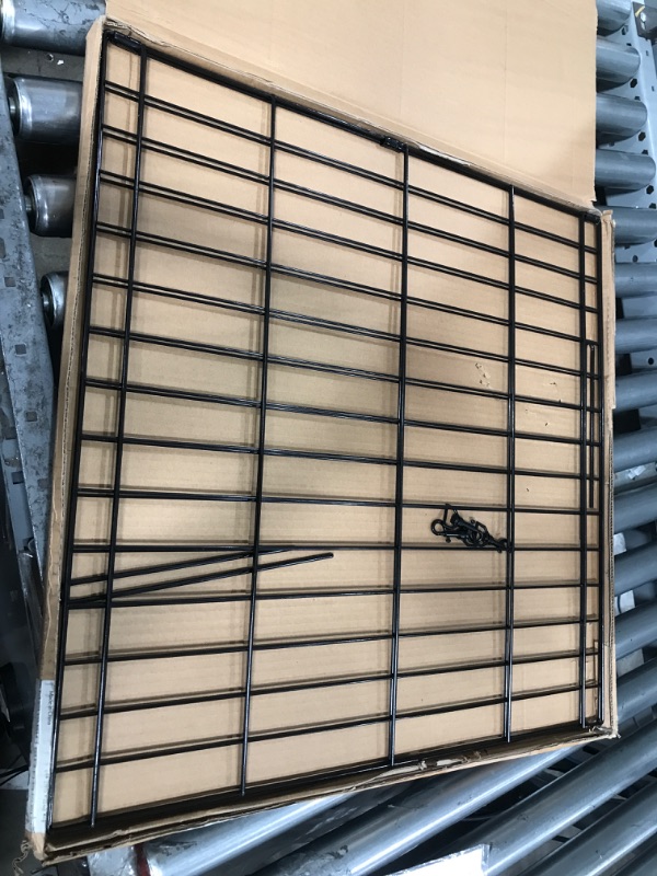 Photo 1 of ***PARTS ONLY***Universal Pet Playpen 2-Panel Extension Kit | Fits Metal 24-Inch Dog Pens | Kit Measures 24H x 47.50W Inches| Includes 4 Thumb Snaps, 2 Ground Stakes
