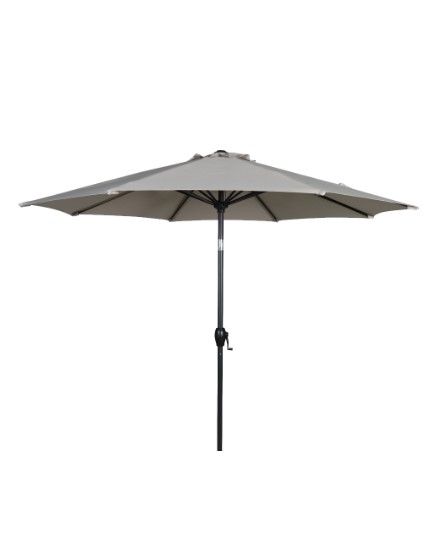 Photo 1 of  9ft Stone Round Outdoor Tilting Market Patio Umbrella with Crank
