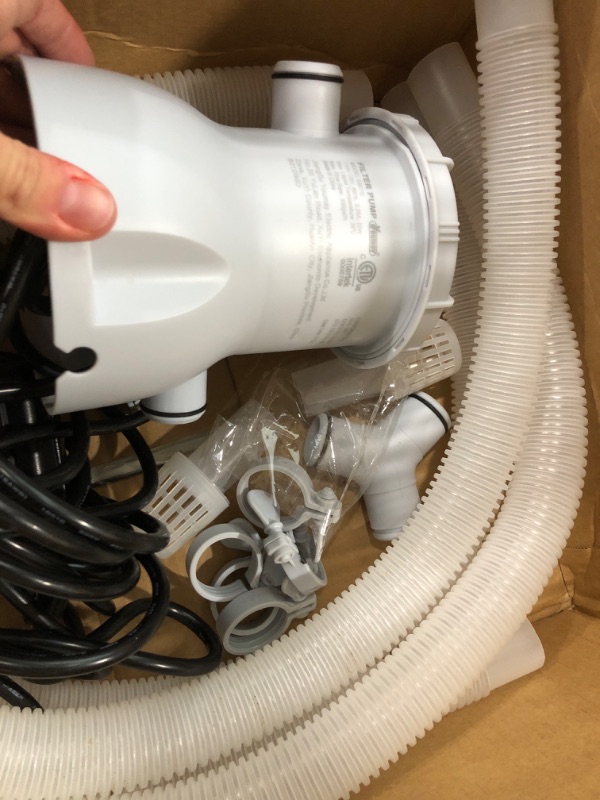 Photo 1 of **FILTER NOT INCLUDED**  Evoio Pool Filter Pump Above Ground, Swimming Pool Filter Cartridge Pump, Electric Pool Water Pump Filter for Pools Sand Cleaning Tool Set,110-120V with GFCI, 1 Pole Filter (530 Gallons) 530-0