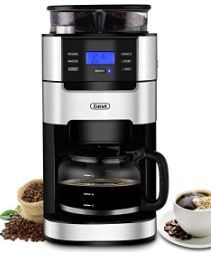 Photo 1 of **USED**   Gevi 10-Cup Drip Coffee Maker, Brew Automatic Coffee Machine with Built-In Burr Coffee Grinder, Programmable Timer Mode and Keep Warm Plate, 1.5L Large Capacity Water Ta