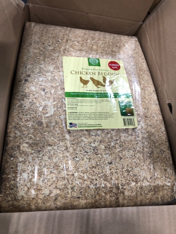 Photo 2 of **FACTORY SEALED**  Small Pet Select Premium Small Animal Bedding, Natural Soft Paper Bedding for Small Indoor and Outdoor Pets, Made in USA, Jumbo Size 178 L Pack