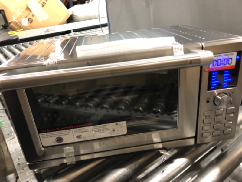 Photo 1 of **NEW**  NUWAVE Bravo Air Fryer Toaster Smart Oven, 12-in-1 Countertop Convection, 30-QT XL Capacity, 50°-500°F Temperature Controls, Top and Bottom Heater Adjustments 0%-100%, Brushed Stainless Steel Look
