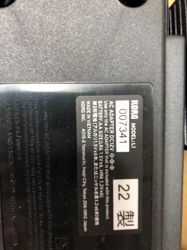 Photo 2 of ***MISSING PARTS***Korg 88 Portable Digital Piano with Semi-Weighted Keys and Built-in Speakers, with Sustain Pedal, Music Stand, and Power Supply (LIANO),Black Black Digital Pianos