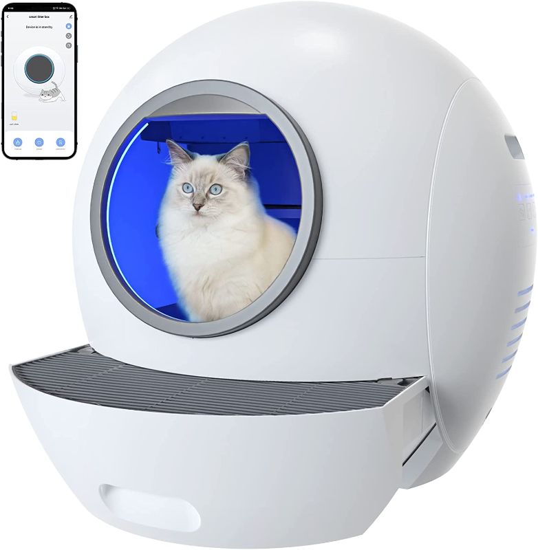 Photo 1 of **PARTS ONLY**
ELS PET Self Cleaning Cat Litter Box, No Scooping Automatic Litter Box with APP Control, Extra Large for Multiple Cats
