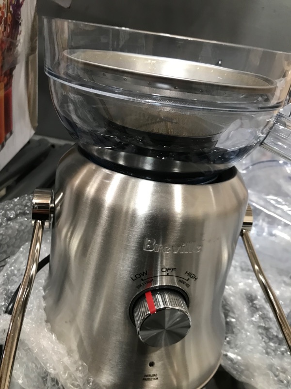 Photo 3 of **NOT FUNCTIONAL**Breville Juice Fountain Cold Plus Juicer, BJE530, Brushed Stainless Steel
