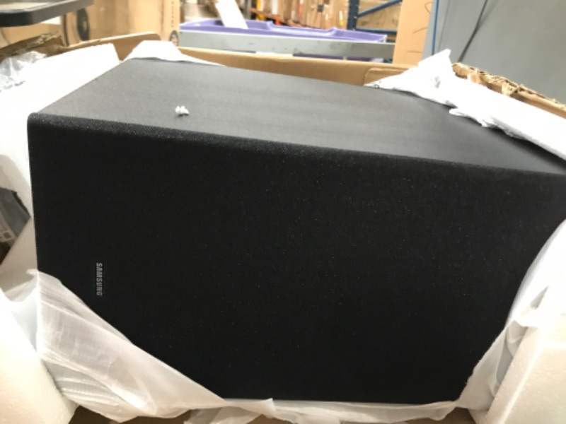 Photo 3 of **PARTS ONLY**
SAMSUNG HW-B450 2.1ch Soundbar w/Dolby Audio, Subwoofer Included, Bass Boosted, Wireless Bluetooth TV Connection, Adaptive Sound Lite