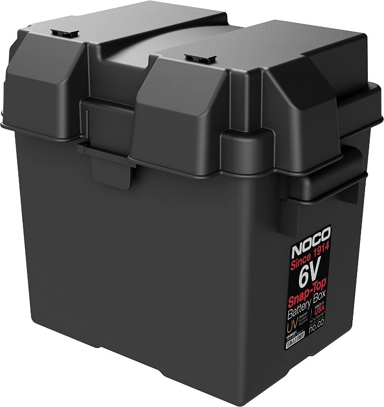 Photo 1 of NOCO Snap-Top HM306BKS Battery Box, 6V Outdoor Waterproof Battery Box for Marine, Automotive, RV, Boat, Camper and Travel Trailer Batteries
