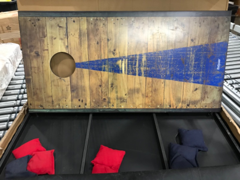 Photo 1 of GoSports Steel Graphic Cornhole Toss Game Set