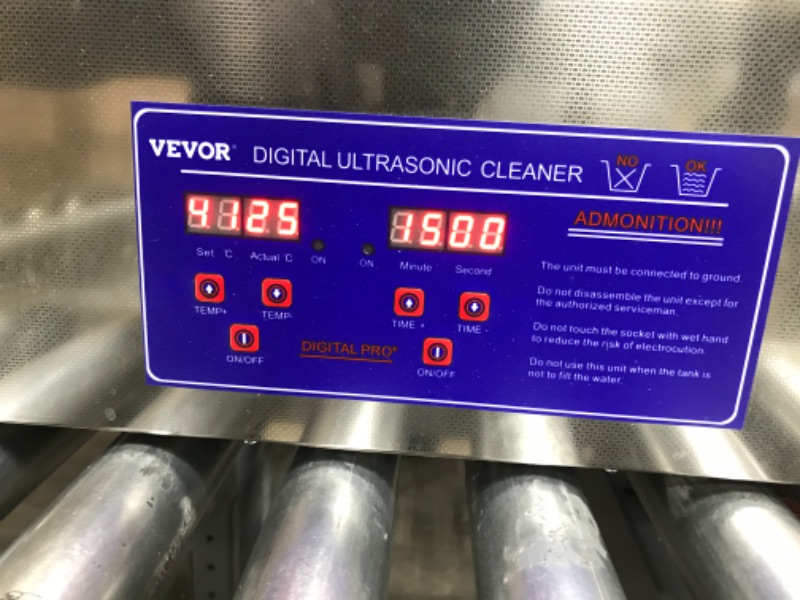 Photo 1 of VEVOR 30L Industrial Ultrasonic Cleaner with Digital Timer&Heater 40kHz Professional Large Ultrasonic Cleaner Total 1200W for Wrench Tools Industrial Parts Mental Instrument Apparatus Cleaning