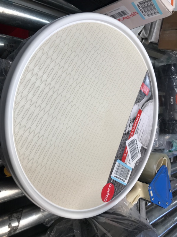 Photo 1 of Copco Basics Non-Skid Turntable, 18 inch, Cream