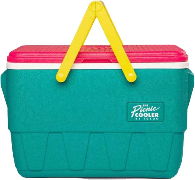 Photo 1 of Igloo Retro Jade 25 Qt Lunch Picnic Basket Cooler
